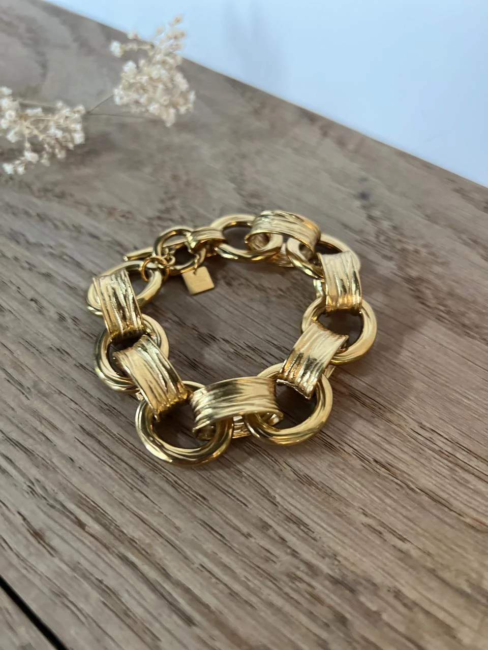 Bracelet maille en acier inoxydable